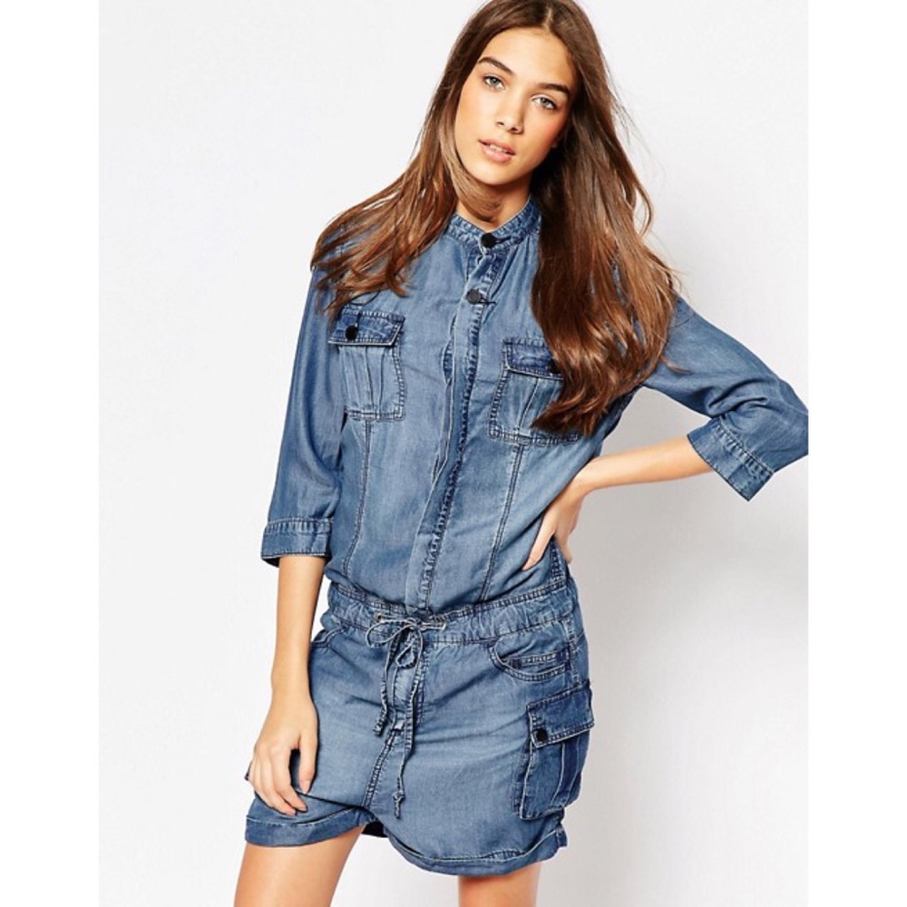 BlankNYC utility denim romper 347